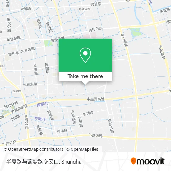 半夏路与蓝靛路交叉口 map