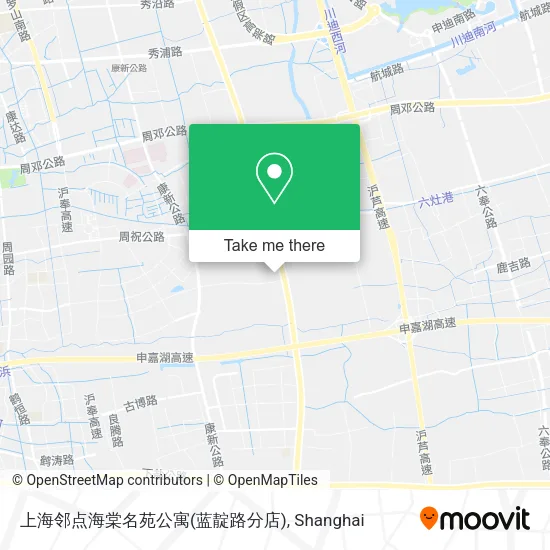 上海邻点海棠名苑公寓(蓝靛路分店) map