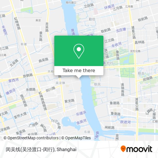 闵吴线(吴泾渡口-闵行) map
