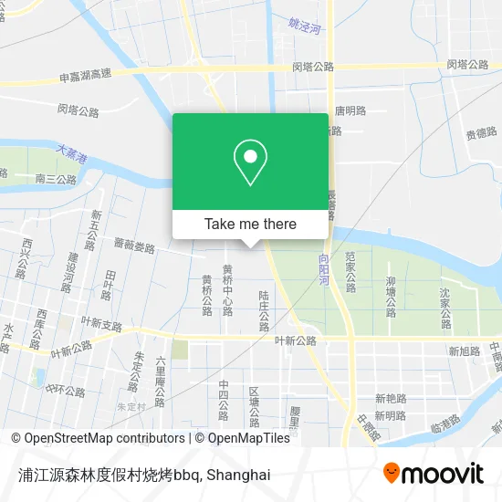 浦江源森林度假村烧烤bbq map