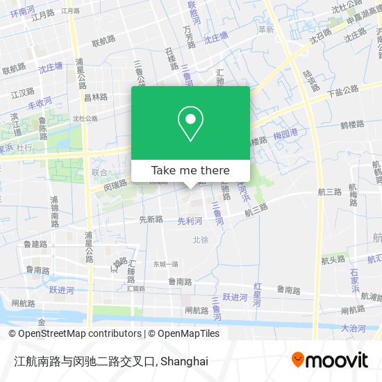 江航南路与闵驰二路交叉口 map