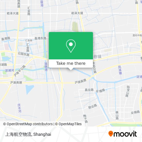 上海航空物流 map