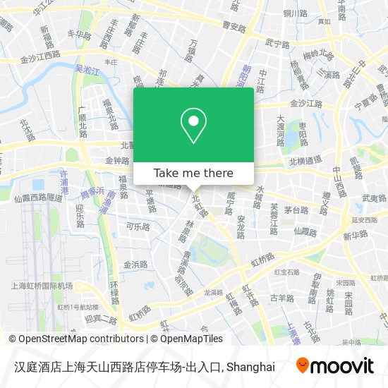 汉庭酒店上海天山西路店停车场-出入口 map