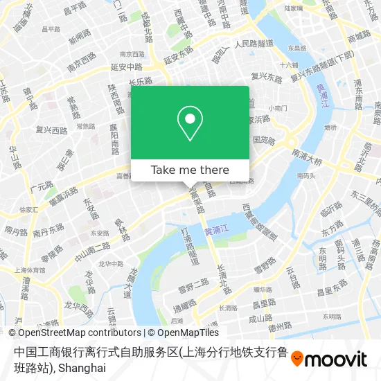 中国工商银行离行式自助服务区(上海分行地铁支行鲁班路站) map