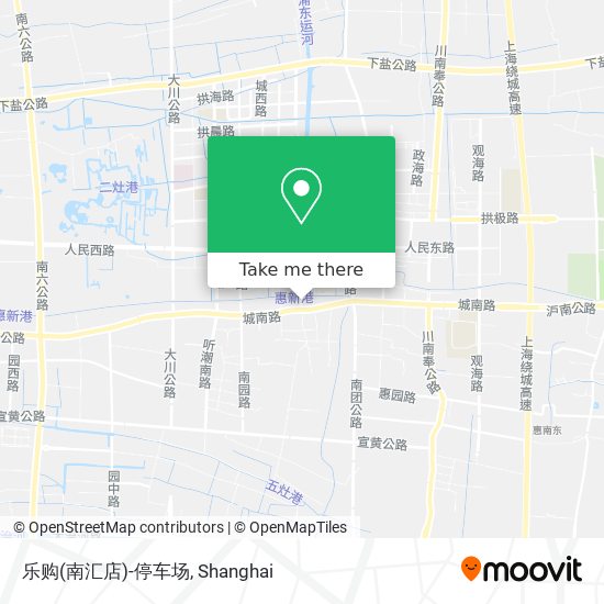 乐购(南汇店)-停车场 map