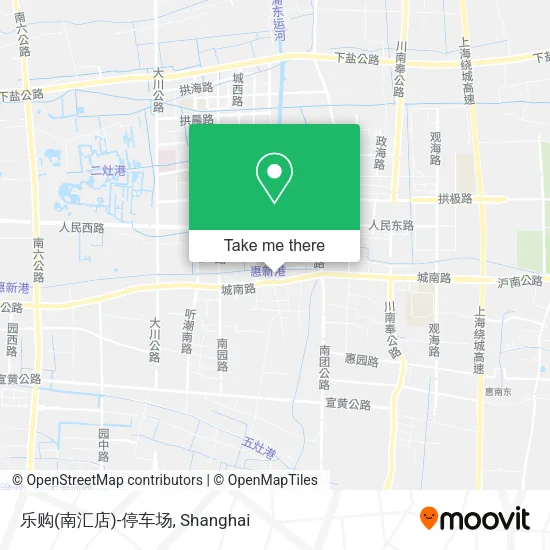乐购(南汇店)-停车场 map