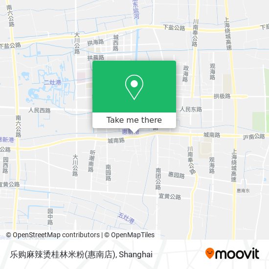乐购麻辣烫桂林米粉(惠南店) map
