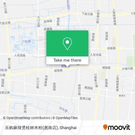 乐购麻辣烫桂林米粉(惠南店) map