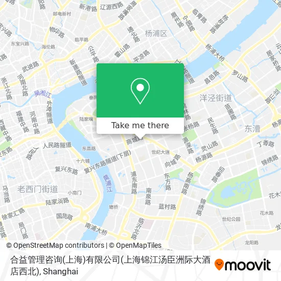 合益管理咨询(上海)有限公司(上海锦江汤臣洲际大酒店西北) map
