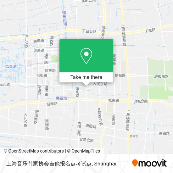 上海音乐节家协会吉他报名点考试点 map