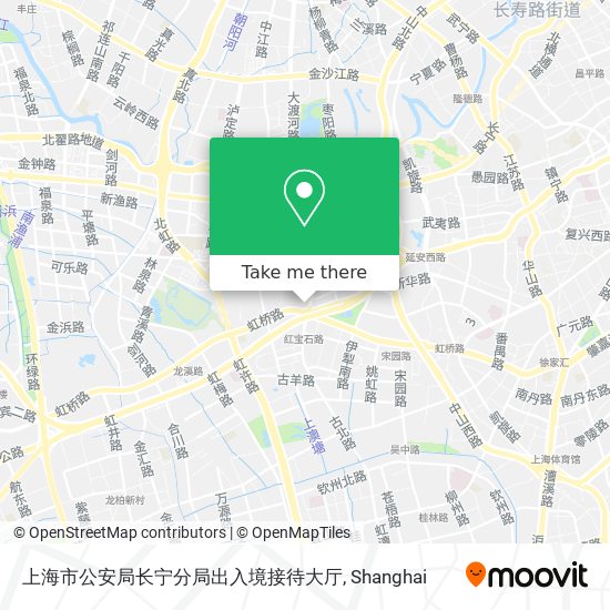 上海市公安局长宁分局出入境接待大厅 map