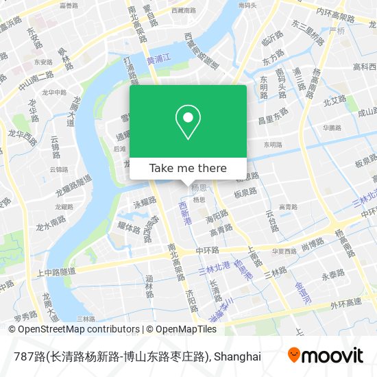 787路(长清路杨新路-博山东路枣庄路) map