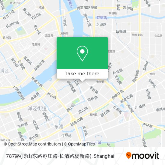 787路(博山东路枣庄路-长清路杨新路) map