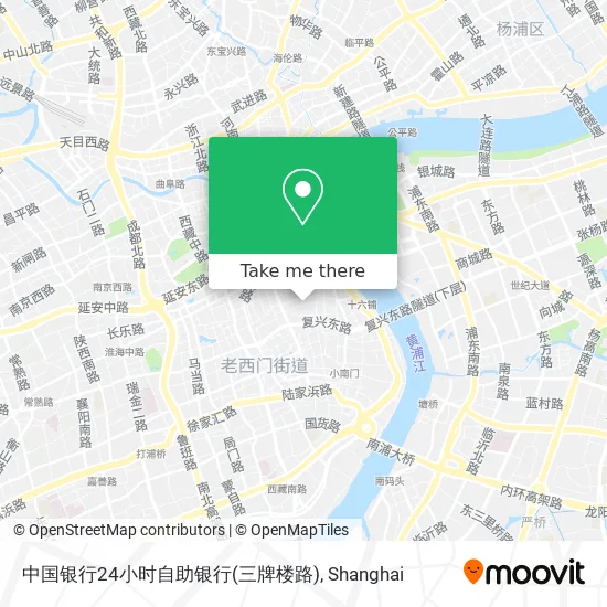 中国银行24小时自助银行(三牌楼路) map