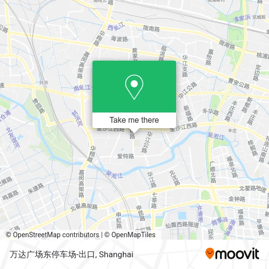 万达广场东停车场-出口 map