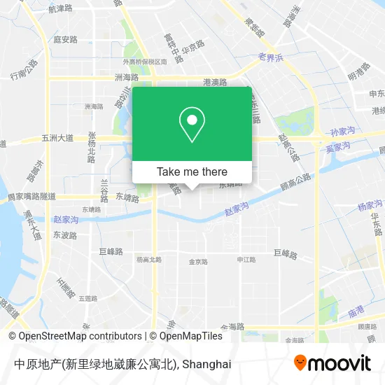 中原地产(新里绿地崴廉公寓北) map