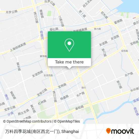 万科四季花城(南区西北一门) map