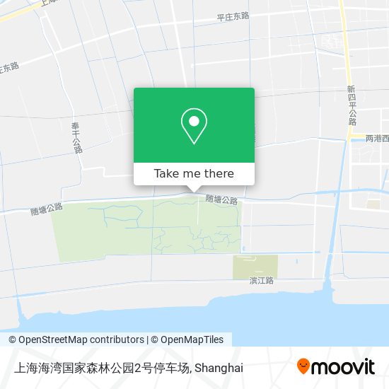 上海海湾国家森林公园2号停车场 map