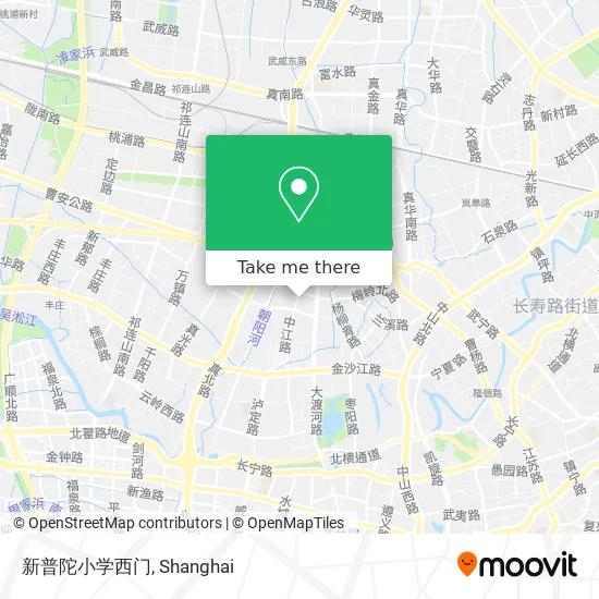 新普陀小学西门 map