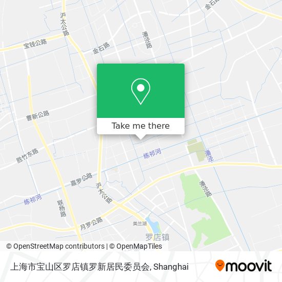 上海市宝山区罗店镇罗新居民委员会 map