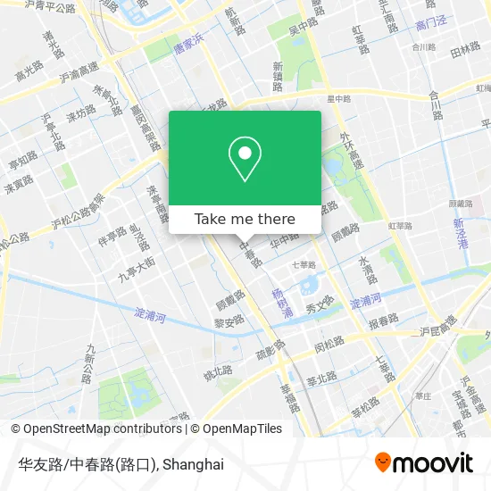 华友路/中春路(路口) map