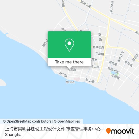 上海市崇明县建设工程设计文件 审查管理事务中心 map
