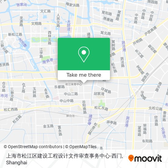 上海市松江区建设工程设计文件审查事务中心-西门 map