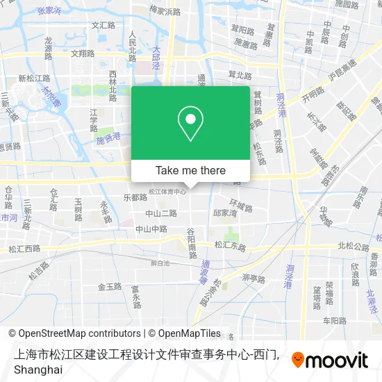 上海市松江区建设工程设计文件审查事务中心-西门 map