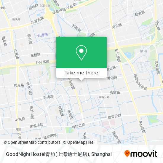 GoodNightHostel青旅(上海迪士尼店) map