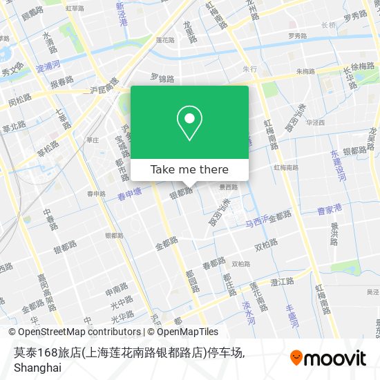 莫泰168旅店(上海莲花南路银都路店)停车场 map