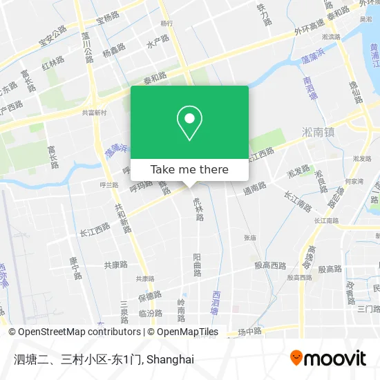 泗塘二、三村小区-东1门 map