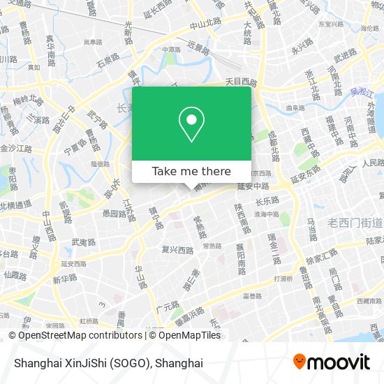 Shanghai XinJiShi (SOGO) map
