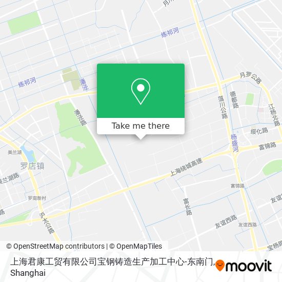 上海君康工贸有限公司宝钢铸造生产加工中心-东南门 map