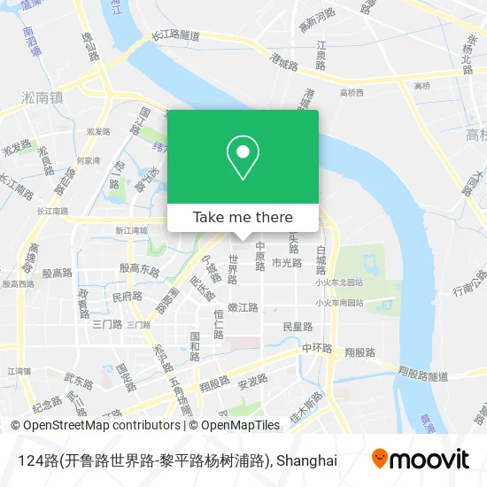 124路(开鲁路世界路-黎平路杨树浦路) map