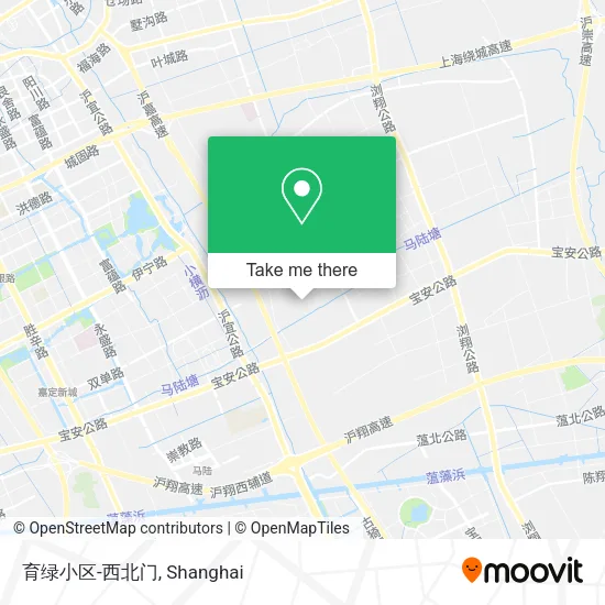育绿小区-西北门 map