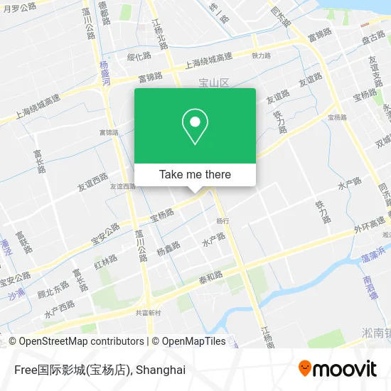 Free国际影城(宝杨店) map