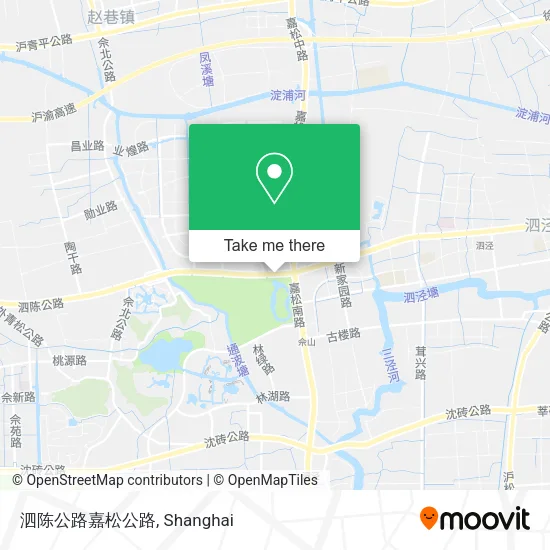 泗陈公路嘉松公路 map