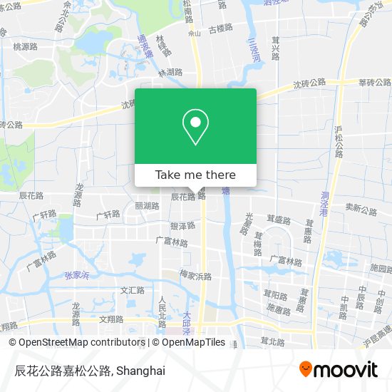 辰花公路嘉松公路 map