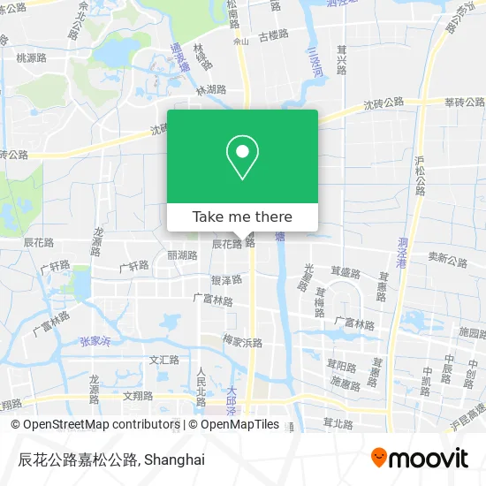 辰花公路嘉松公路 map
