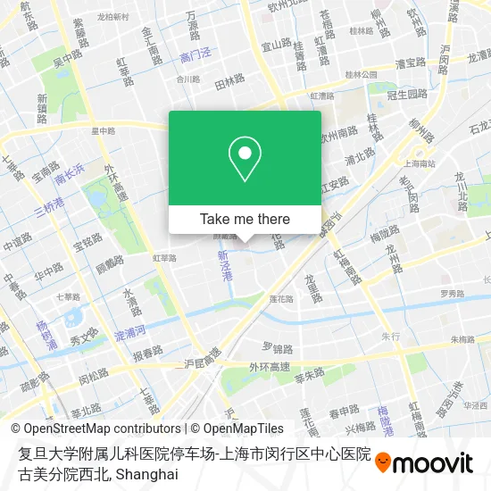 复旦大学附属儿科医院停车场-上海市闵行区中心医院古美分院西北 map