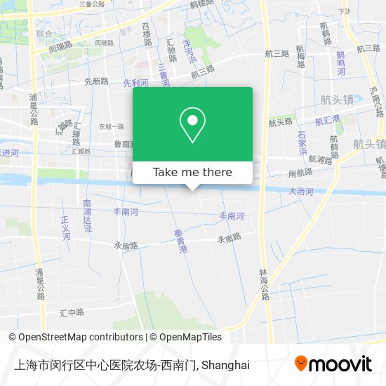 上海市闵行区中心医院农场-西南门 map