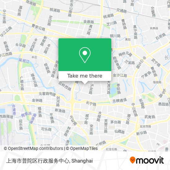 上海市普陀区行政服务中心 map