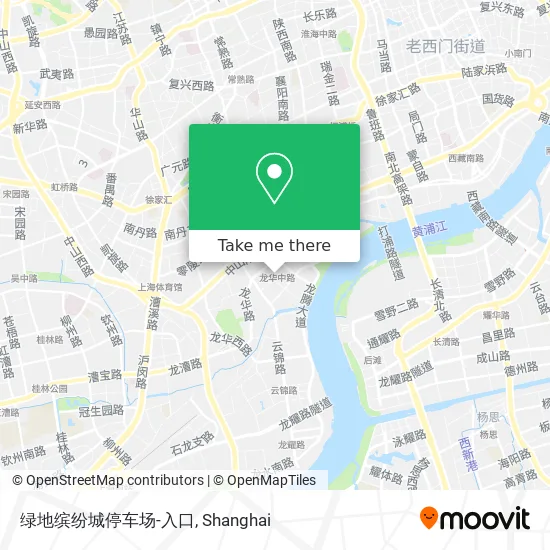 绿地缤纷城停车场-入口 map