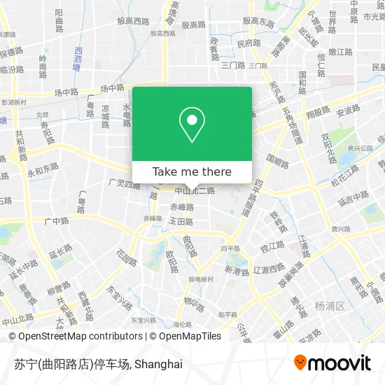 苏宁(曲阳路店)停车场 map