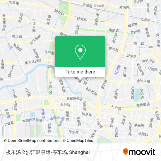 极乐汤金沙江温泉馆-停车场 map
