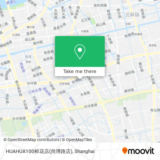 HUAHUA100鲜花店(尚博路店) map