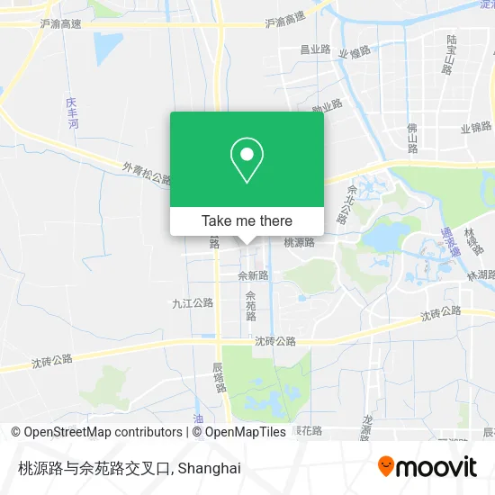 桃源路与佘苑路交叉口 map