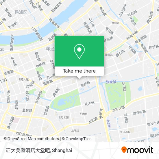 证大美爵酒店大堂吧 map