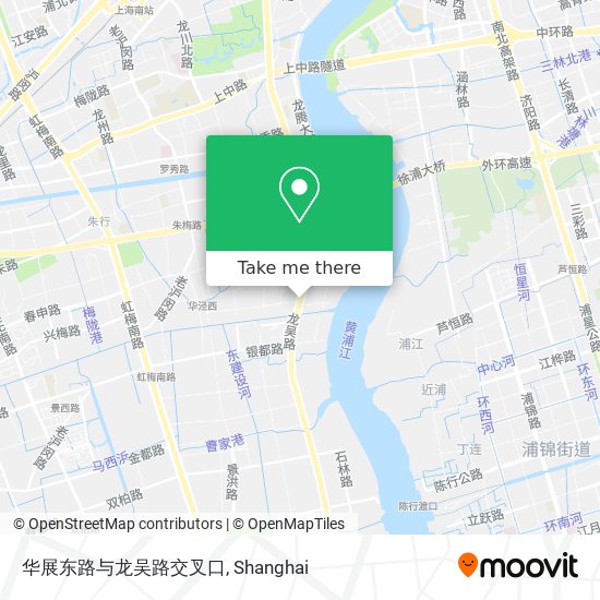 华展东路与龙吴路交叉口 map