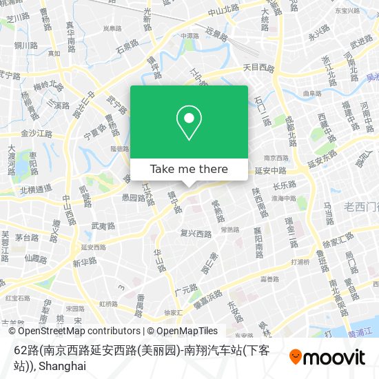 62路(南京西路延安西路(美丽园)-南翔汽车站(下客站)) map